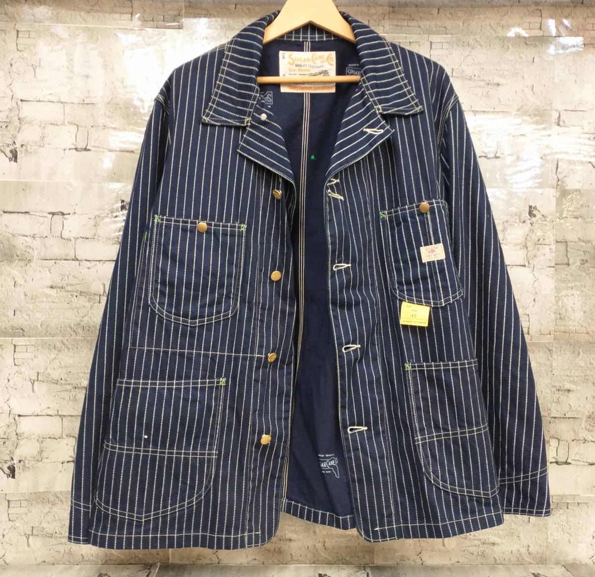 SUGAR CANE シュガーケーン WABASH STRIPE WORK COAT ウォバッシュ