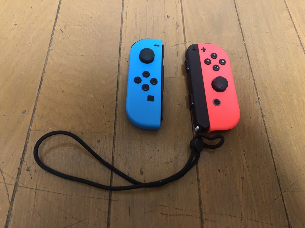 良品☆動作品☆Nintendo Switch コントローラ ジョイコン ニンテンドースイッチ 任天堂 Joy-Con ネオンブルー ネオンレッド　