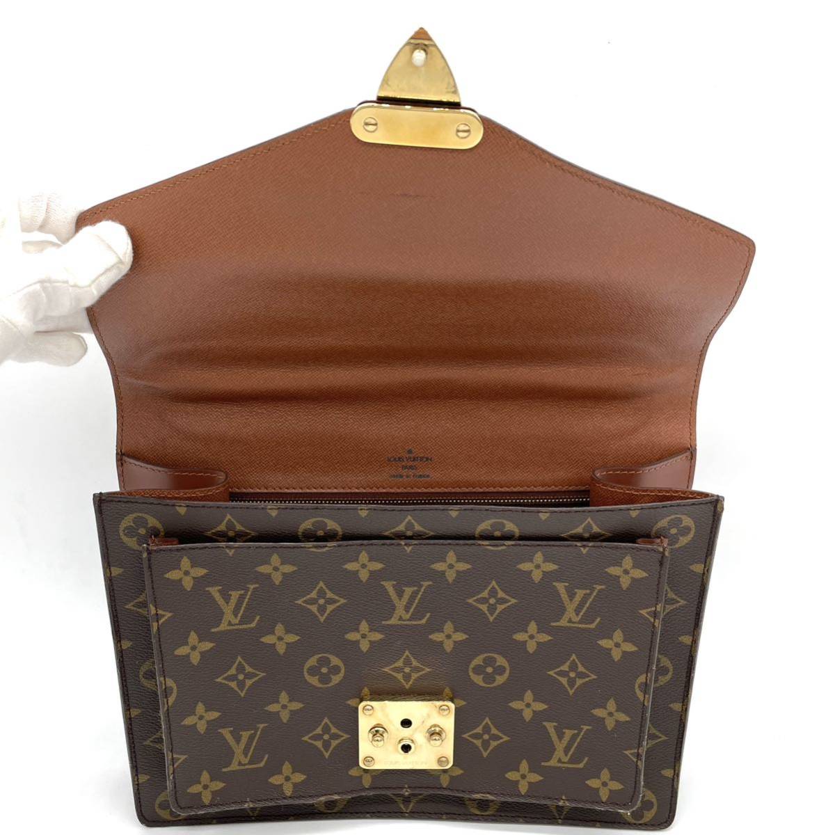 1円 極美品 LOUIS VUITTON ルイヴィトン モノグラム モンソー 2way 