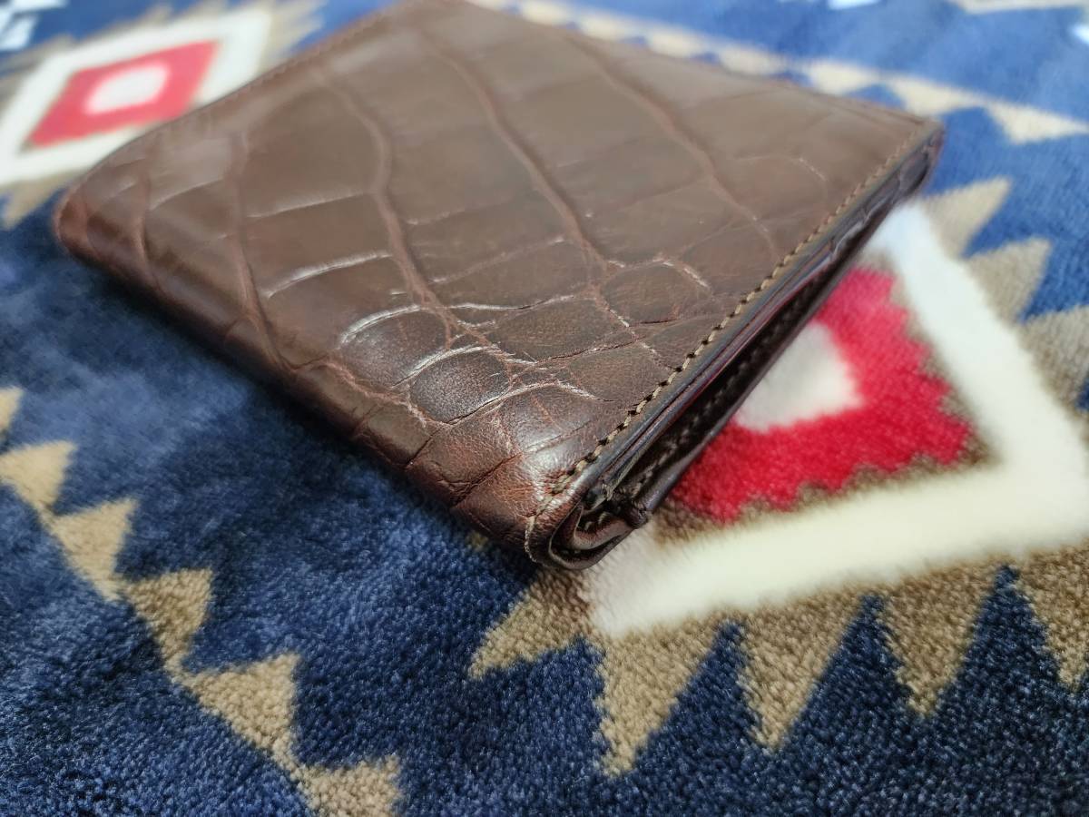RRL 財布 ウォレット レザー クロコ押し クロコダイル型押し ラルフ