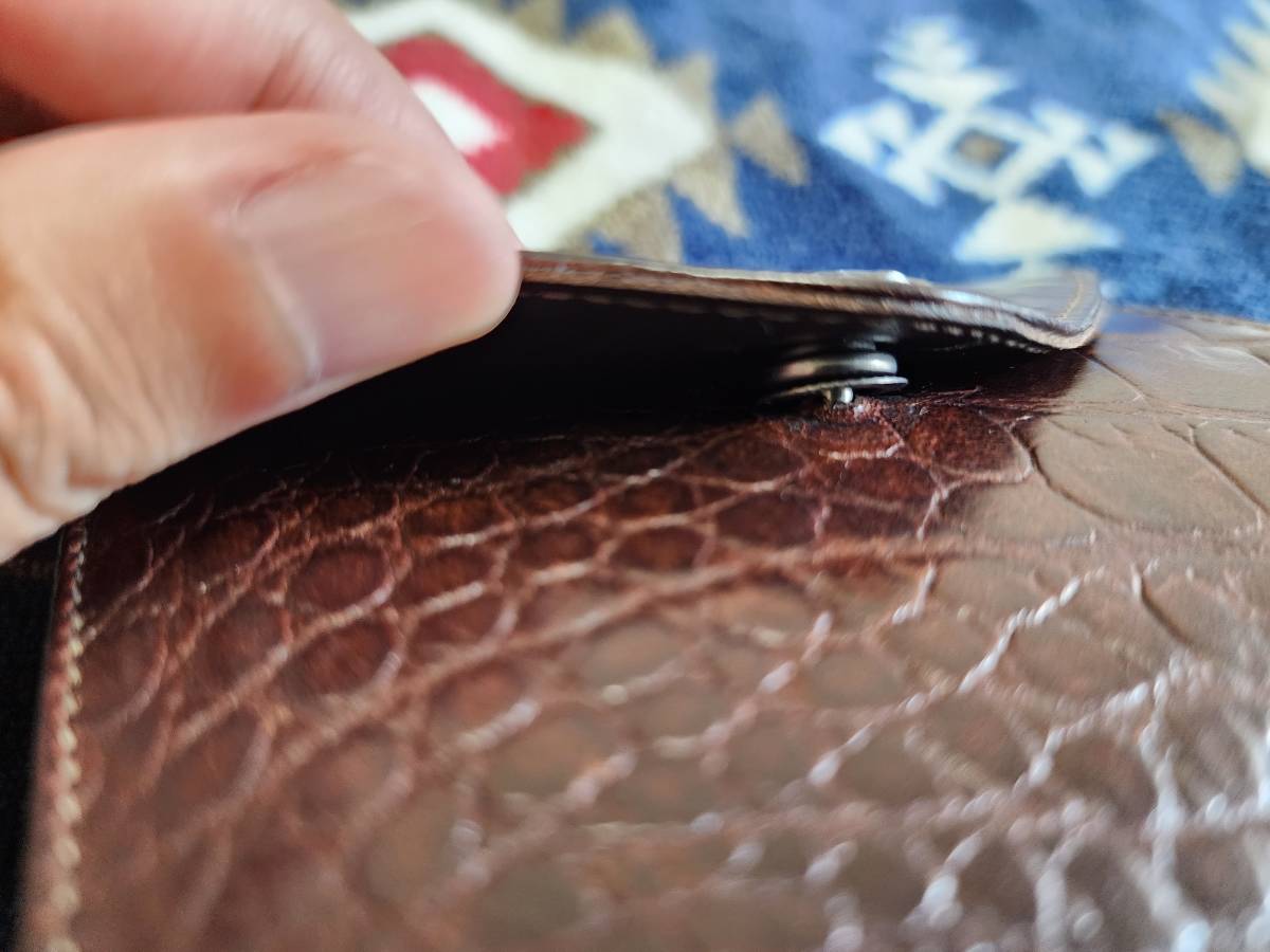 RRL 財布 ウォレット レザー クロコ押し クロコダイル型押し ラルフ