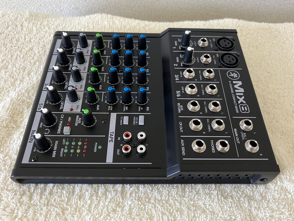 Mackie Mix8 8チャンネルミキサー おすすめMACKIE⁄MIX8 コンパクト