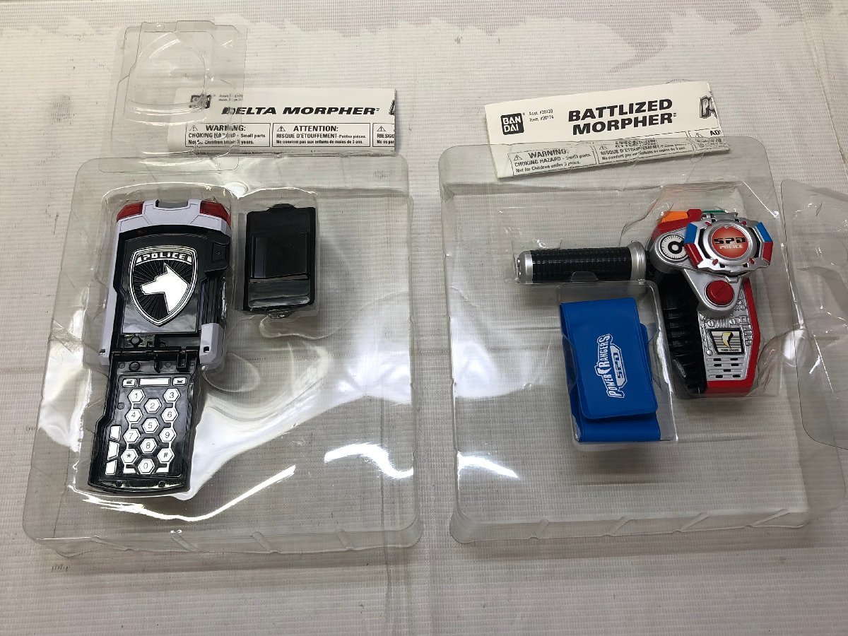 1円～ バンダイ パワーレンジャー 戦隊シリーズ フィギュア 変身グッズまとめ タイムレンジャー デカレンジャー 他【現状品】[33-0820-M1]