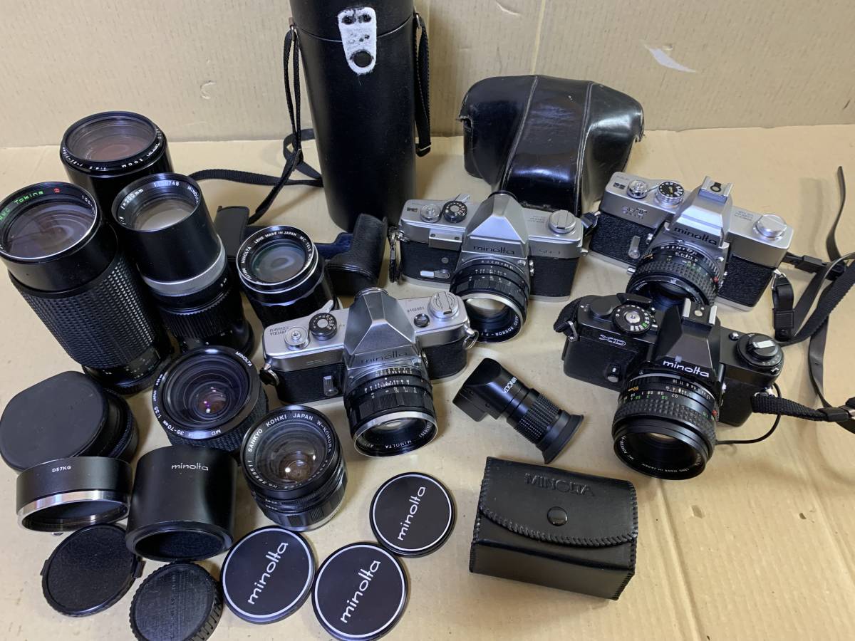 ジャンク ミノルタ Minolta XD フィルムカメラ レンズ他セット