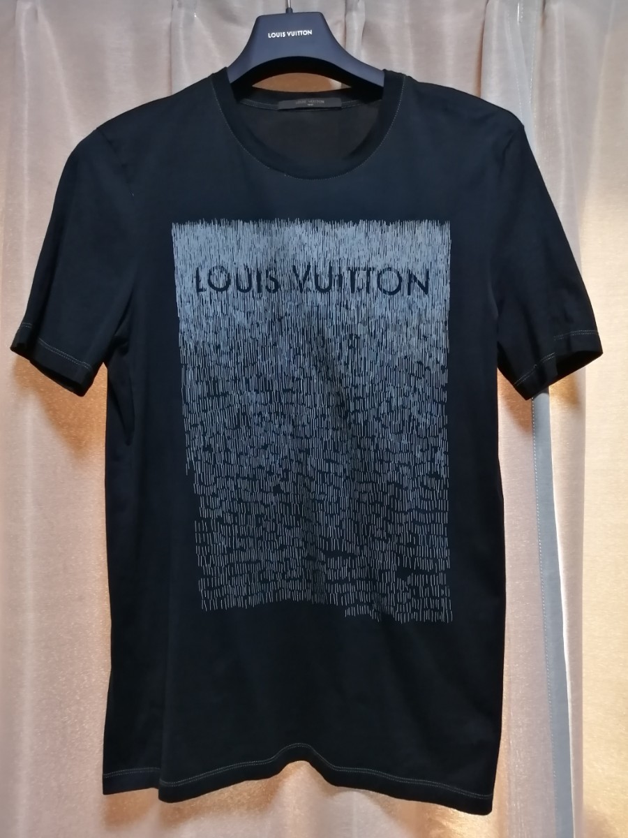 ルイヴィトン グラデーション tシャツ 青 ルイヴィトンロゴノイズ