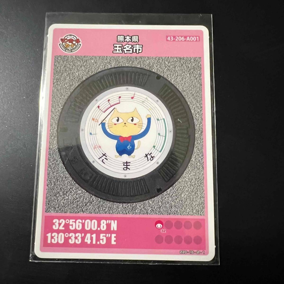 マンホールカード　 熊本県玉名市A 初期　初版　ロット001　入手困難　貴重