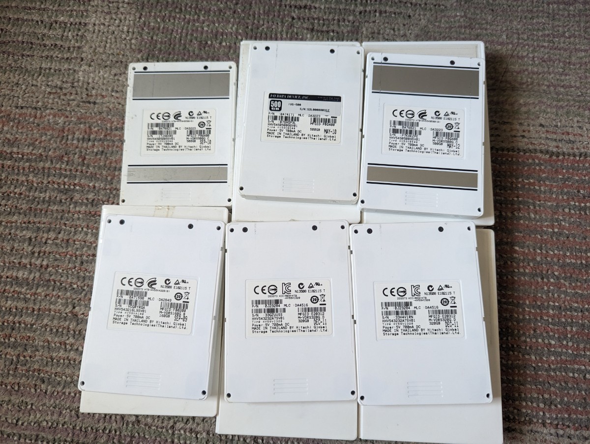 maxell iVDR-S HDD 160GB 320GB 500GB マクセル iVDRディスク まとめて 6台