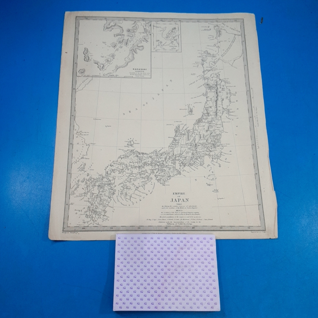 しゅう 日本地図 1835 Map of the Japanese Empire Baldwin ＆ Gradock