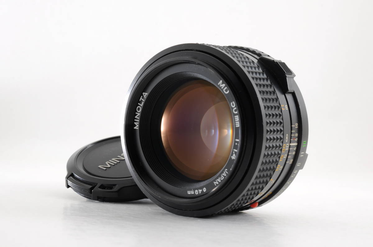 ミノルタ MINOLTA MD 50mm f1.4 MF 一眼カメラレンズ 管GG1021 MD 50mm