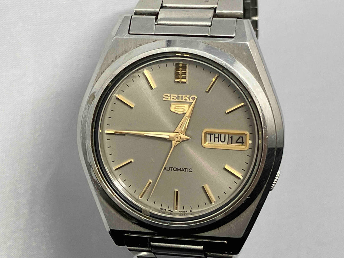 ジャンク 【１円スタート】SEIKO セイコー セイコー5 セイコーファイブ デイデイト 7009-876A 自動巻 メンズ 腕時計 メンズ腕時計