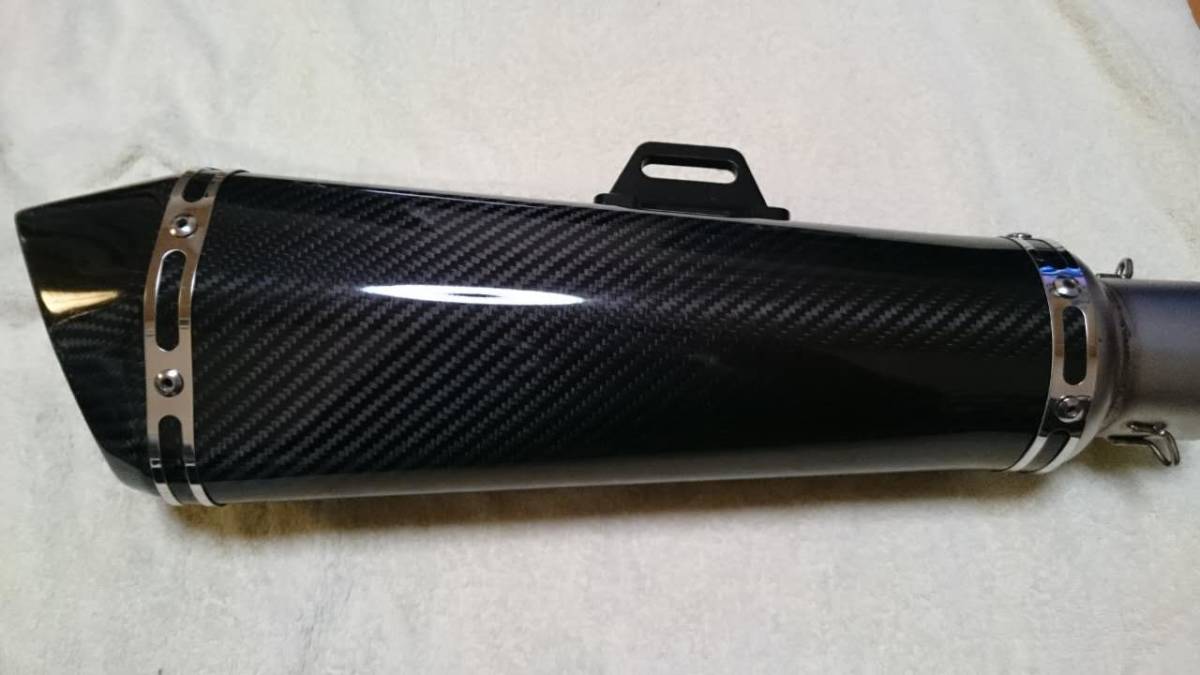 LR6　オリジナルドライカーボンミドルサイレンサー　60.5/ビックテーパー　タイプ２　バッフル標準装備＆サイレンサーバンド付属