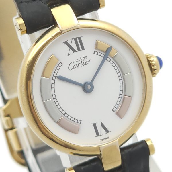 送料無料，100%新品 1円 Cartier カルティエ マストヴェルメイユ QZ SV925刻印 KN08173T BB 118(マストヴァンテアン)｜売買されたオークション情報、yahooの商品情報をアーカイブ公開 - オークファン ヴァンテアン