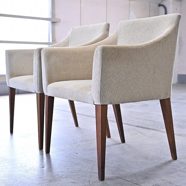 actus「ファイン2」ダイニングチェア 2脚セット ウォールナット材