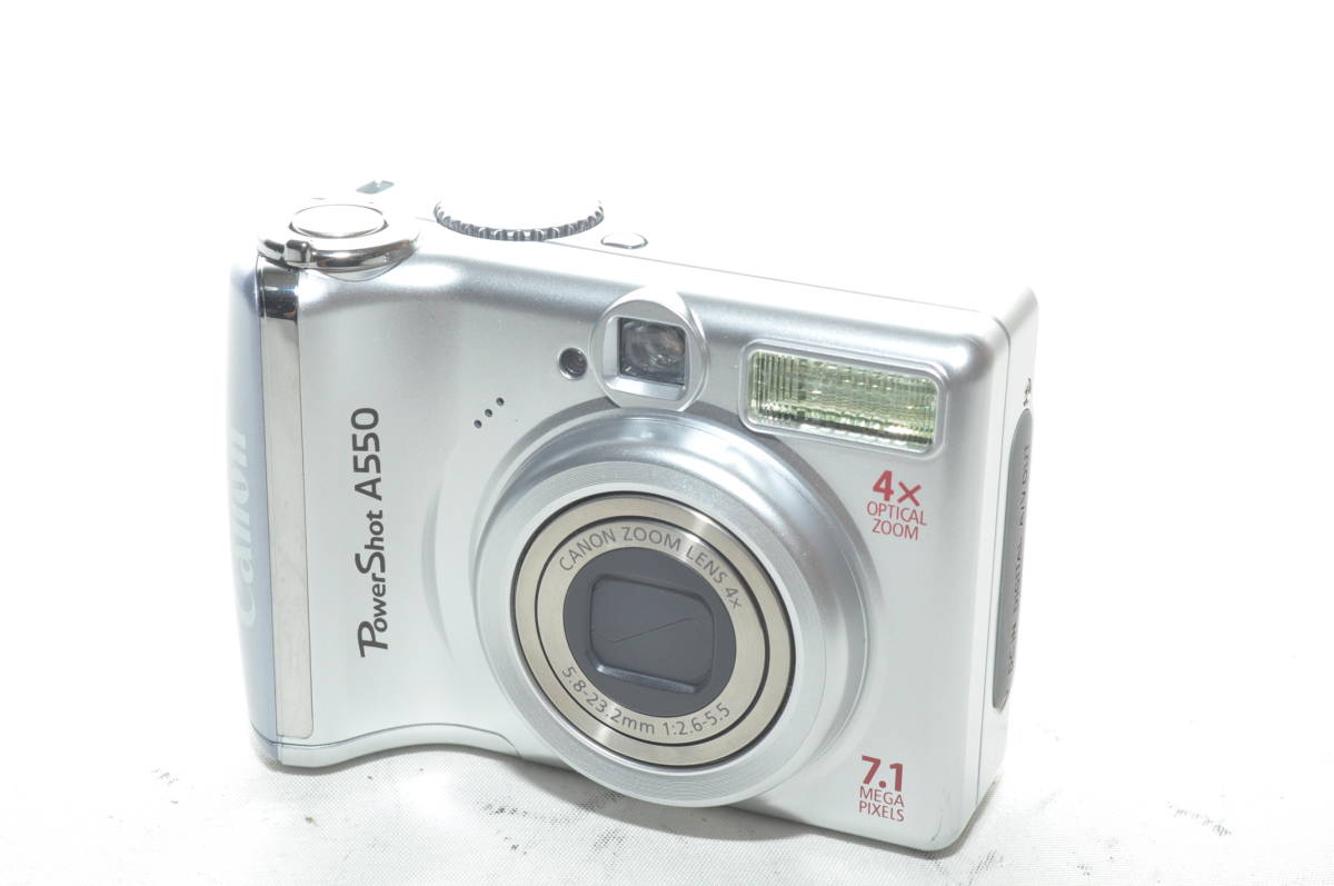 ☆実用美品☆ CANON キャノン Power Shot A550 ☆動作OK、単三電池で 