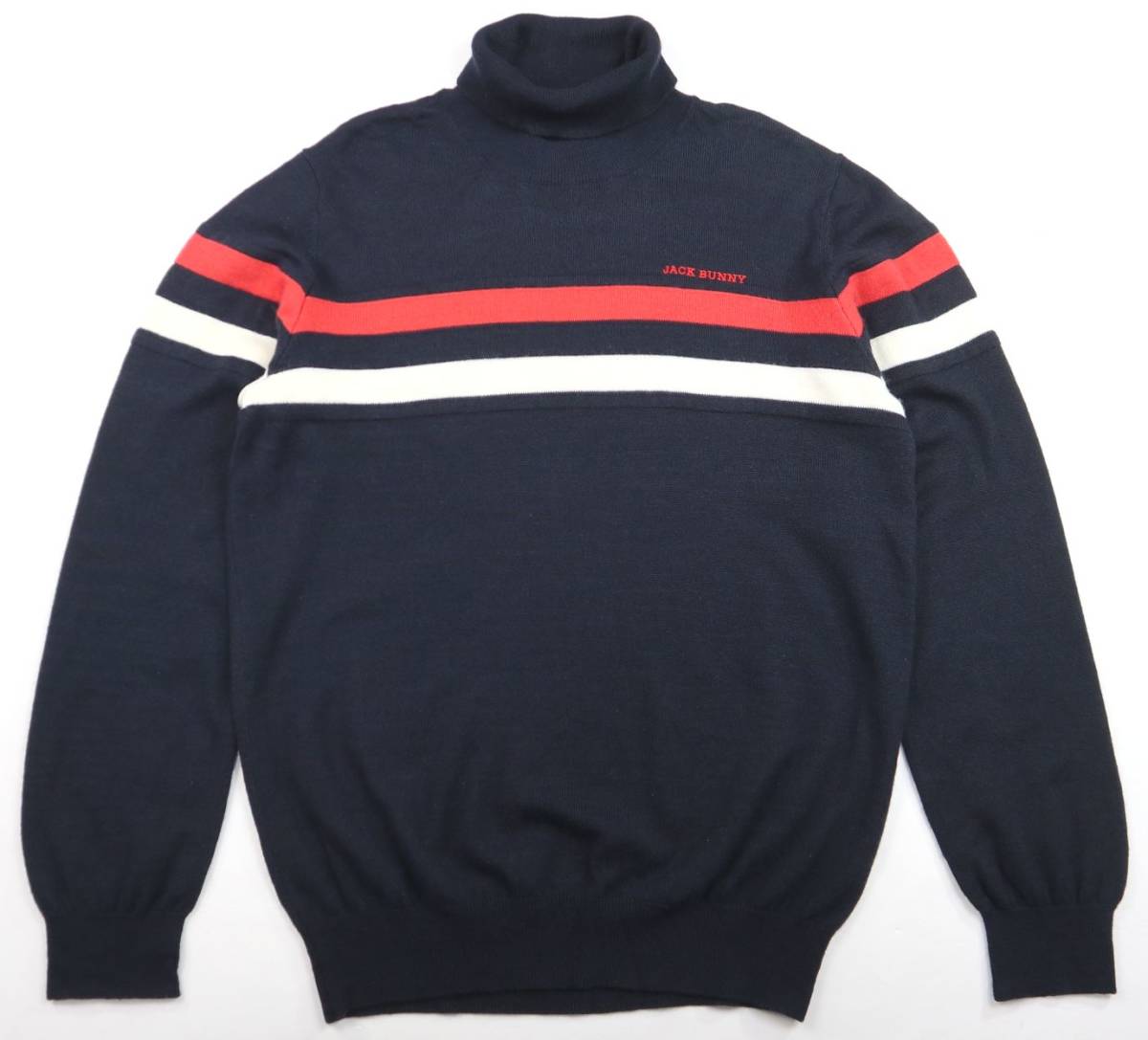 正規★Jack Bunny by PEARLY GATES ジャックバニー パーリーゲイツ　タートルネックニットセーター/サイズ6