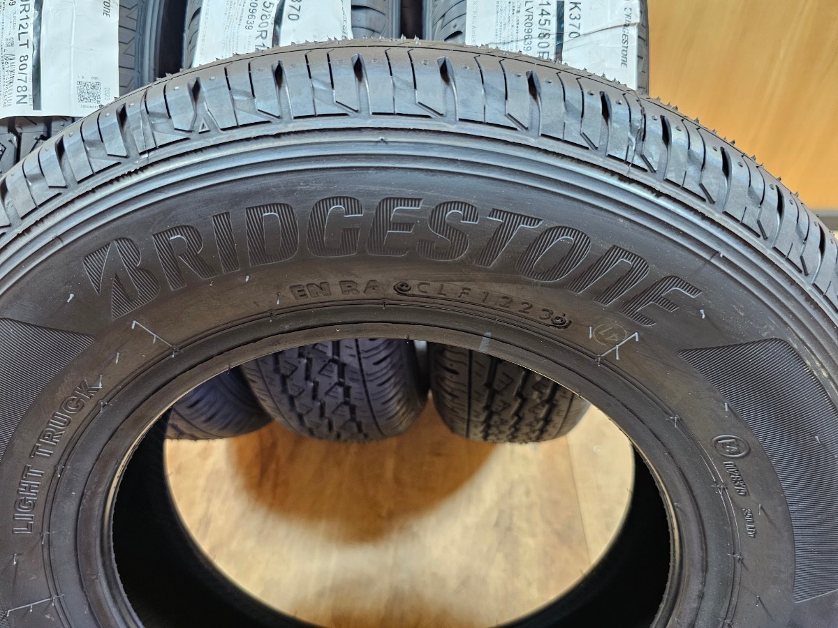 BRIDGESTONE K370 145/80R12 80/78N 軽トラック 新品タイヤ a18 K370 145&frasl;80R12 BRIDGESTONE タイヤ、ホイール 2本セット バン・小型トラック用