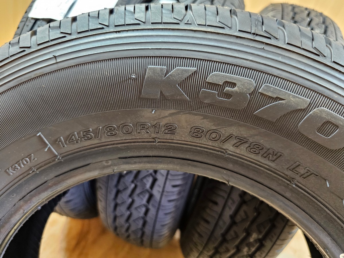 BRIDGESTONE K370 145/80R12 80/78N 軽トラック 新品タイヤ a18 K370 145&frasl;80R12 BRIDGESTONE タイヤ、ホイール 2本セット バン・小型トラック用