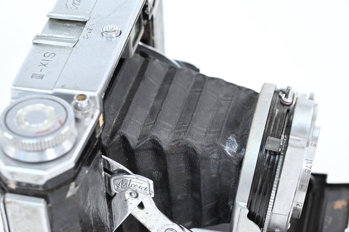 動作未確認 ジャンク 高嶺光学 Mine Six IIIS 国産蛇腹カメラ 2009年7