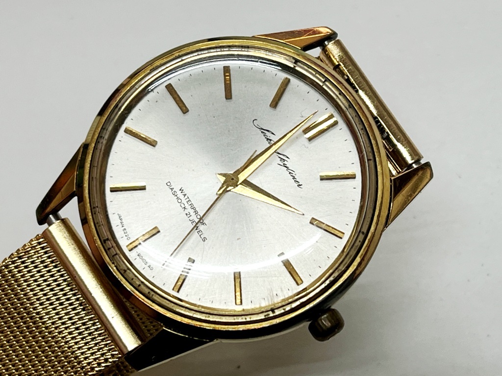 ☆SEIKO/セイコー スカイライナー 21石 6220-9010 メンズ腕時計《稼働