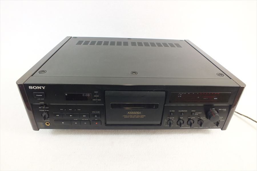 SONY TAPECORDER カセットデッキ TC-K555ESA ジャンク品です。 【公式
