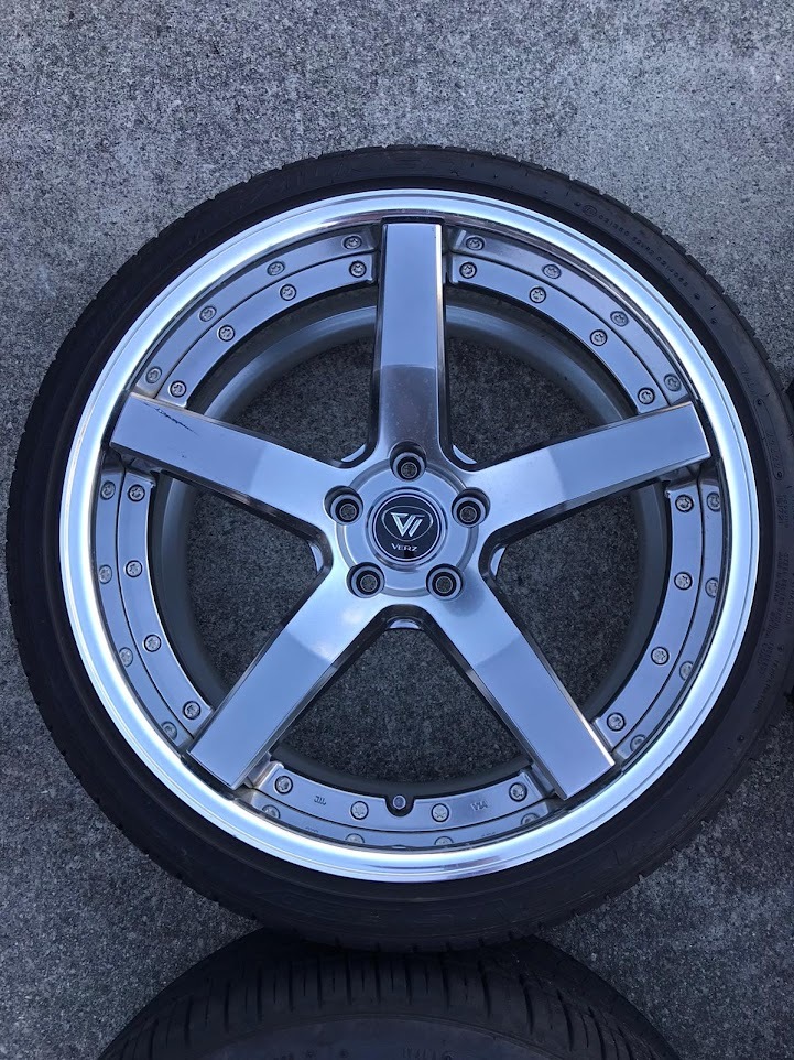 VERZ WHEELS KCV03 20インチ アルミホイール 極上美品 バリ溝 4本 