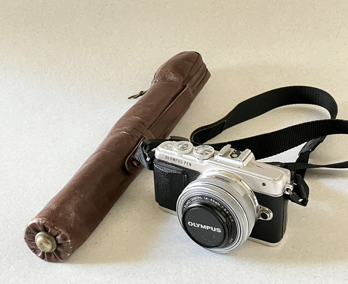 ジャンク OLYMPUS オリンパス PEN Lite E-PL7 EZダブルズームキット