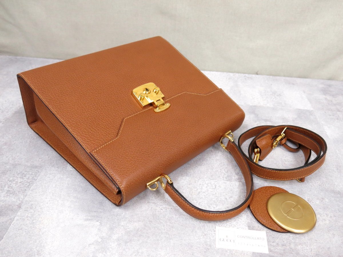 ○超美品○GUCCI グッチ○レディロック○カーフ レザー 本革○2way