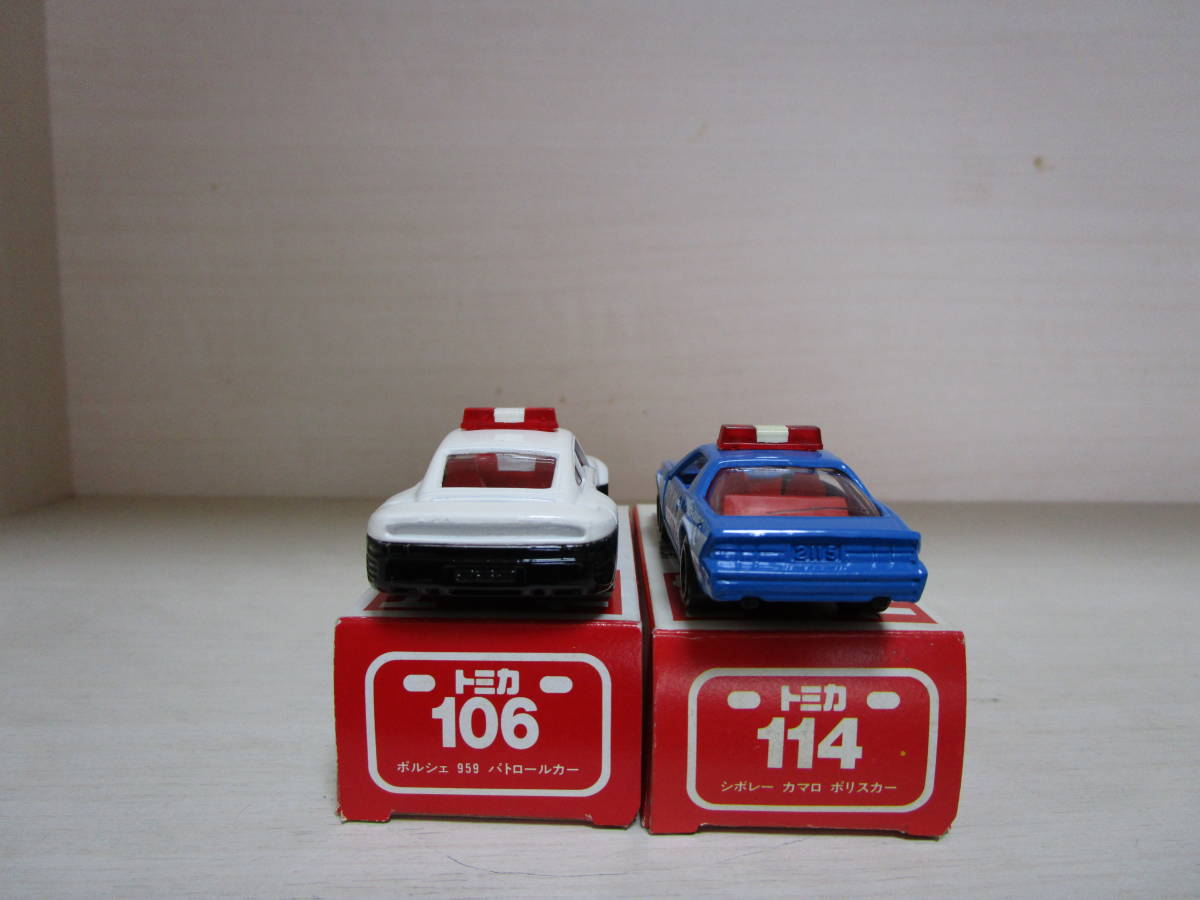 トミカ 0 ポルシェ パトロールカー No.106 日本製 赤箱 パトカー - フ