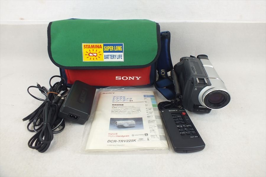 ☆ SONY ソニー DCR-TRV225K ビデオカメラ 取扱説明書有り ソフト
