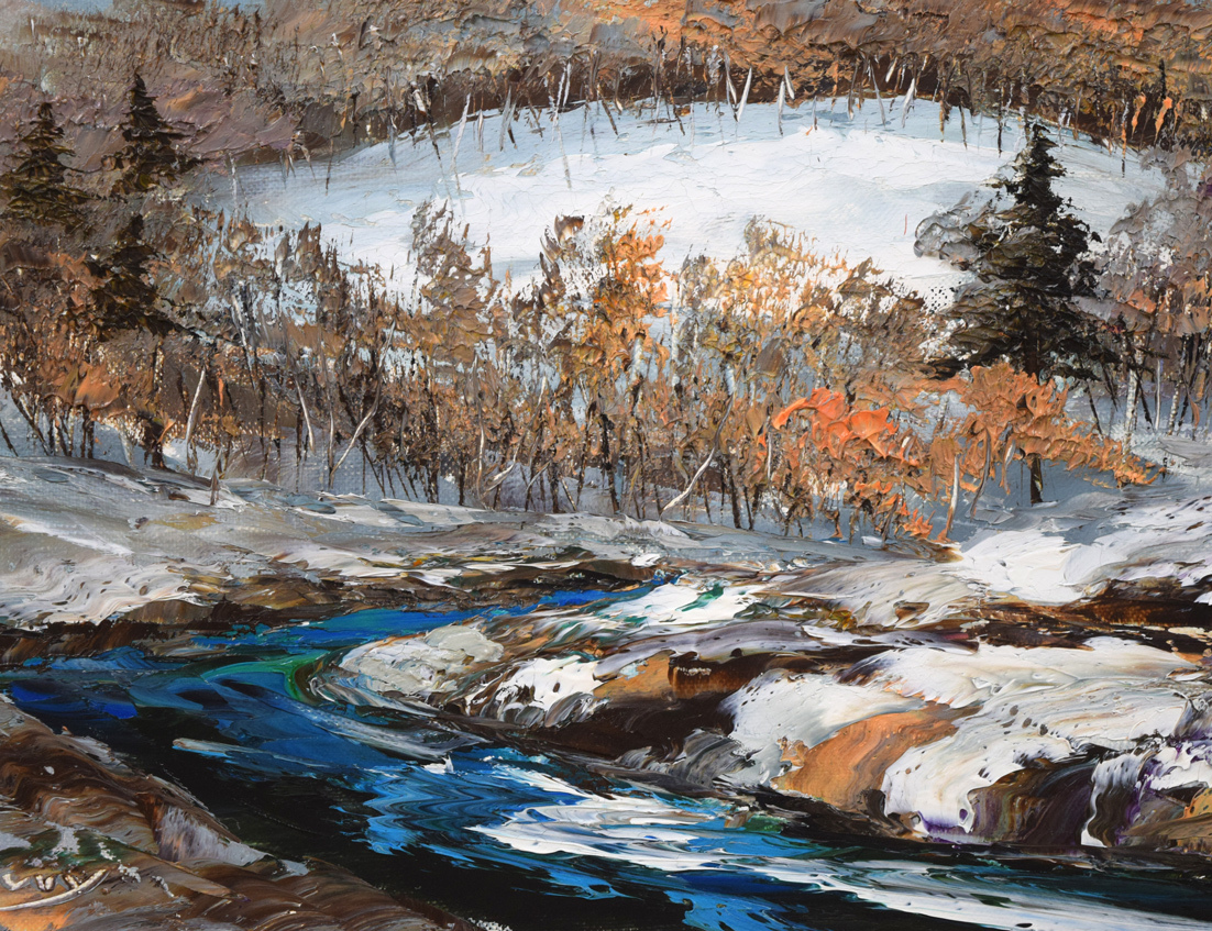 美術品・アンティーク・コレクション 桜木稔 油彩画 大雪山連峰
