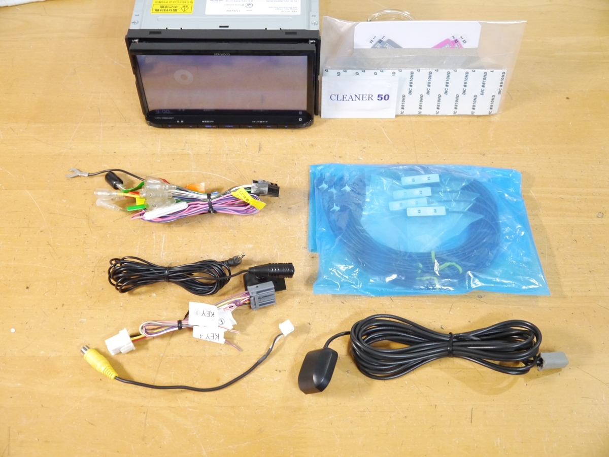 0827(1】 MDV-D504BT 2023年春最新地図 未使用アンテナ付 メモリーナビ