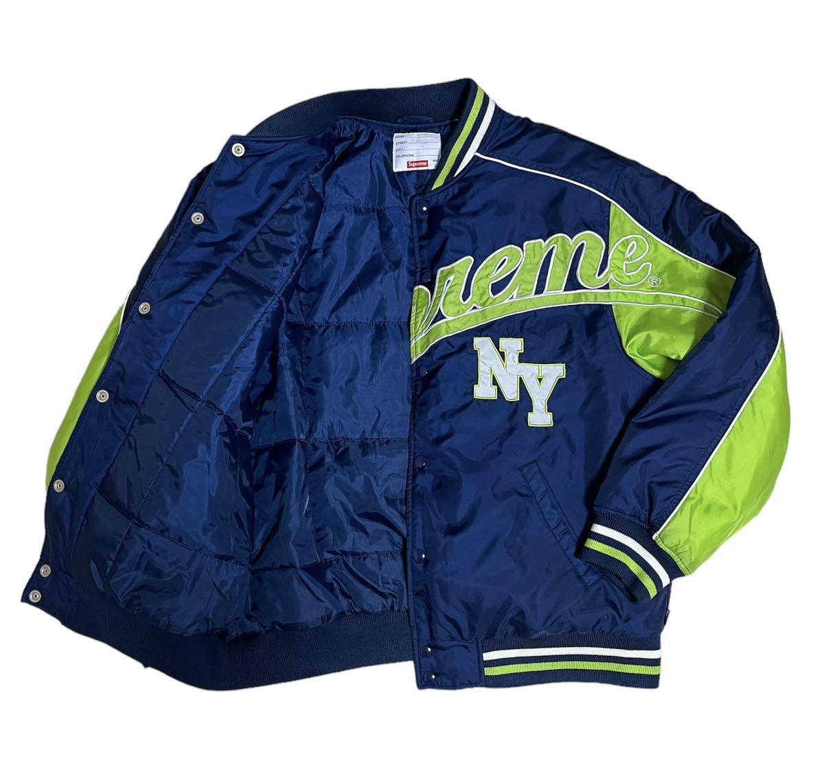 Supreme Contrast Script Varsity Jacket スタジャン L シュプリーム