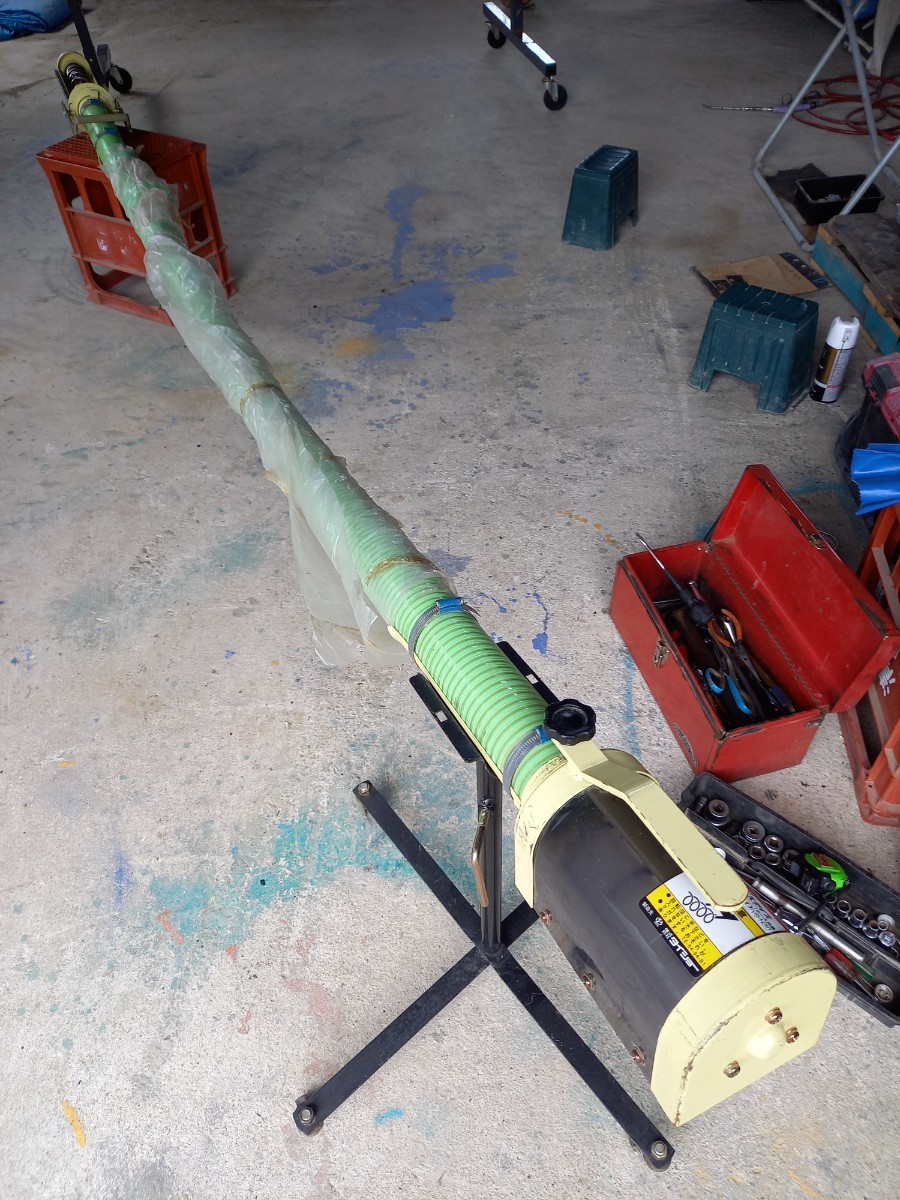 良品です！　タイショー　レザーコンテナ　籾コンテナ　100V　軽トラ用　折り畳み　スタンド付き　すぐ使えます。