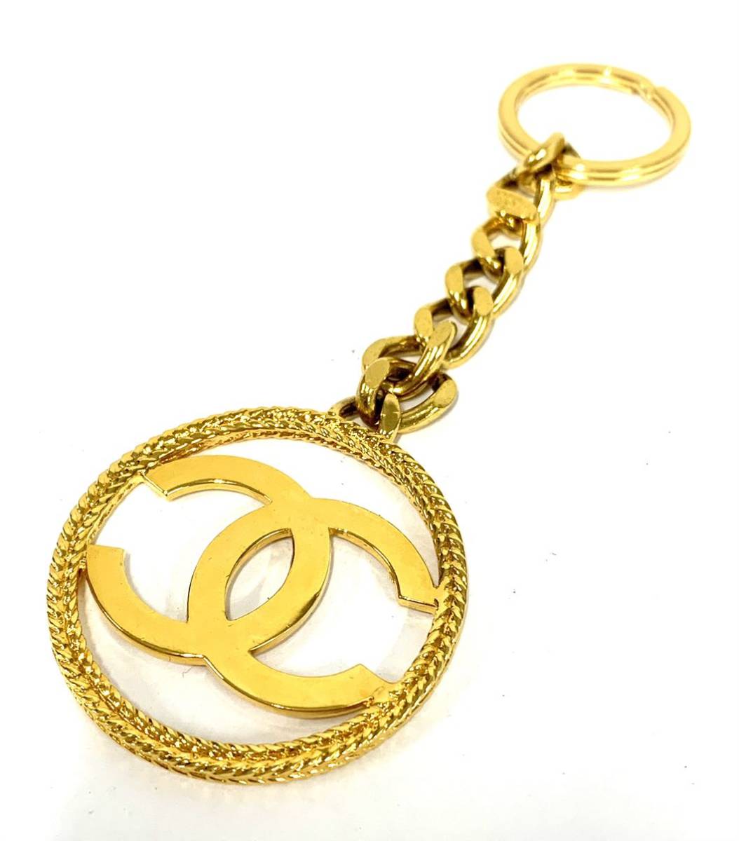 ヴィンテージ シャネル CHANEL ココマーク キーホルダー チャーム ゴールド カラー系 93A ヴィンテージ Vintage Charm 現状品 カ4