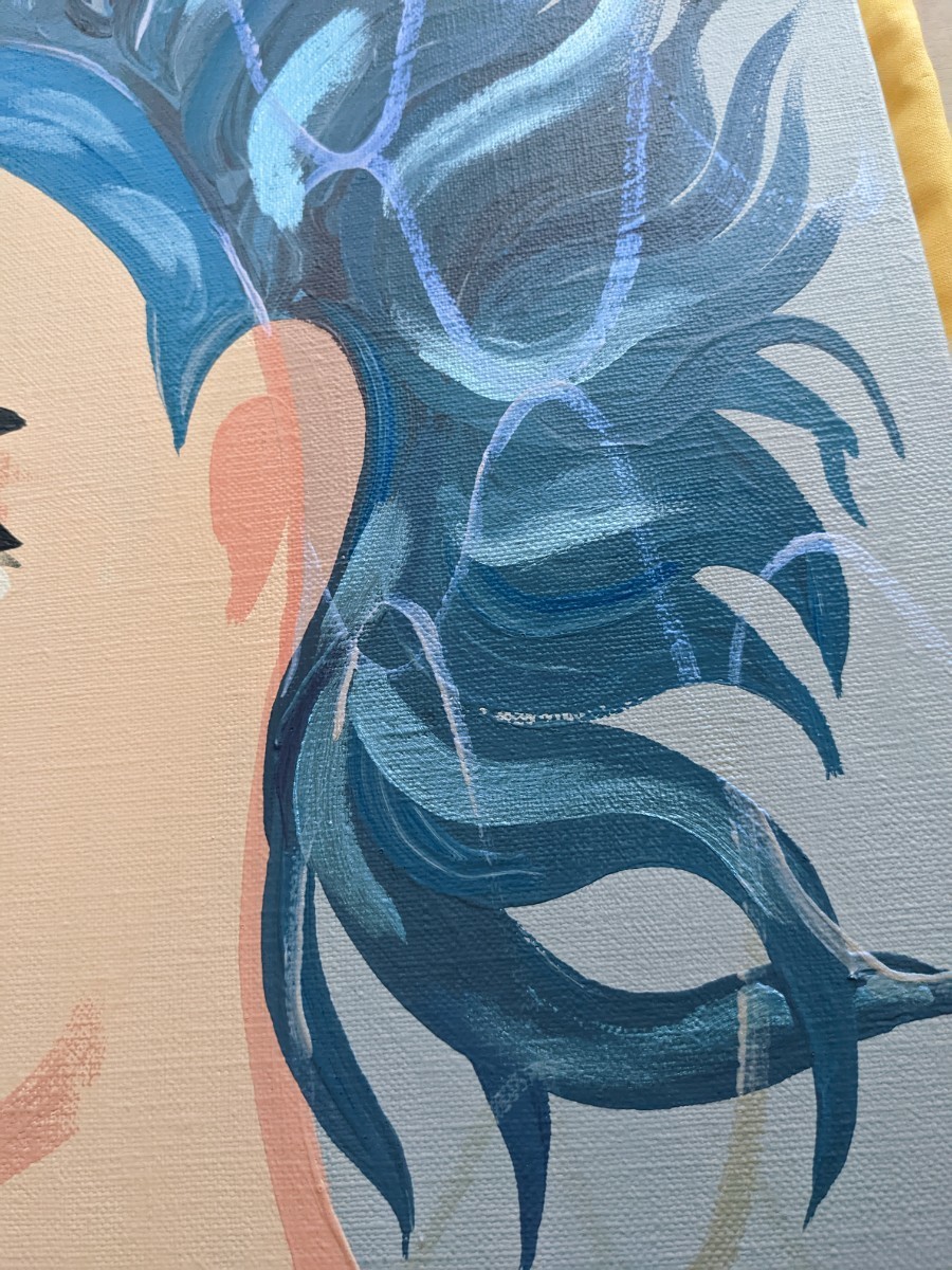 真作 中村桃子 オリジナル キャンバス 一点物 原画 作品 検 kyne kaws