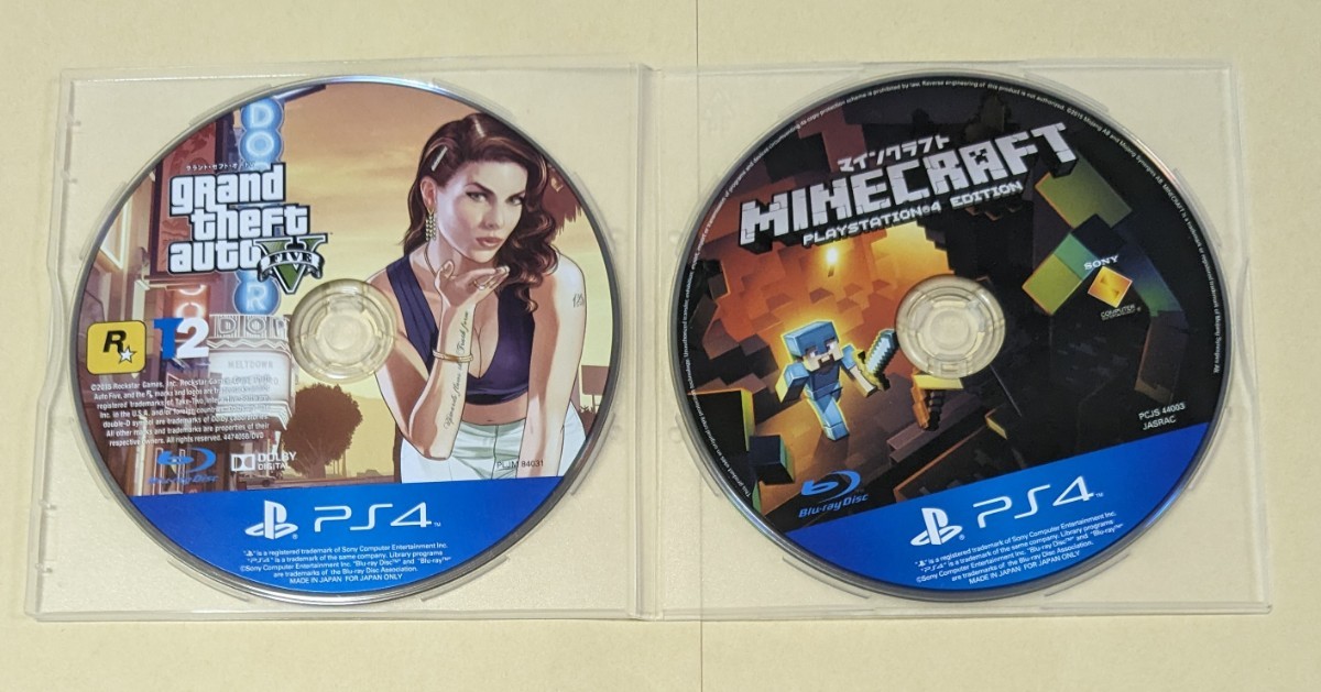 ジャンク PS4 グランドセフトオート5 マインクラフト グラセフ 