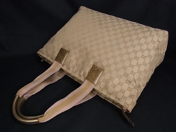 1円 □美品□ GUCCI グッチ 155524 GGキャンバス マザーズバッグ