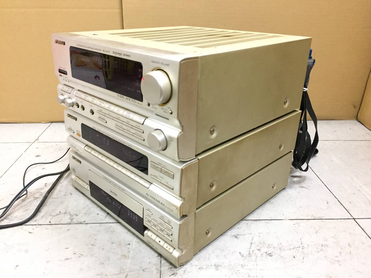 SANSUI サンスイ システムコンポ 本体のみ AV-X77,CD-X77,T-X77