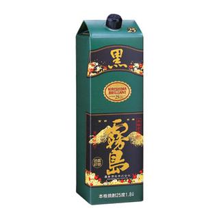 黒霧島25度 1．8Lパック （1ケース6本入） 黒霧島 25度 【公式