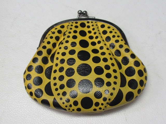 ◇168.YAYOI KUSAMA 草間彌生 かぼちゃ パンプキン がま口 コイン