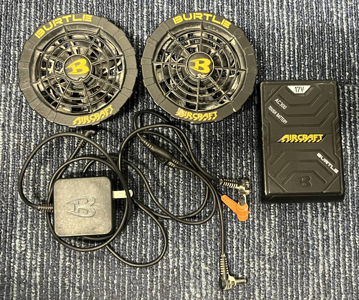 中古品】BURTLE バートル ファンユニット AC310/311 ブラック エアー