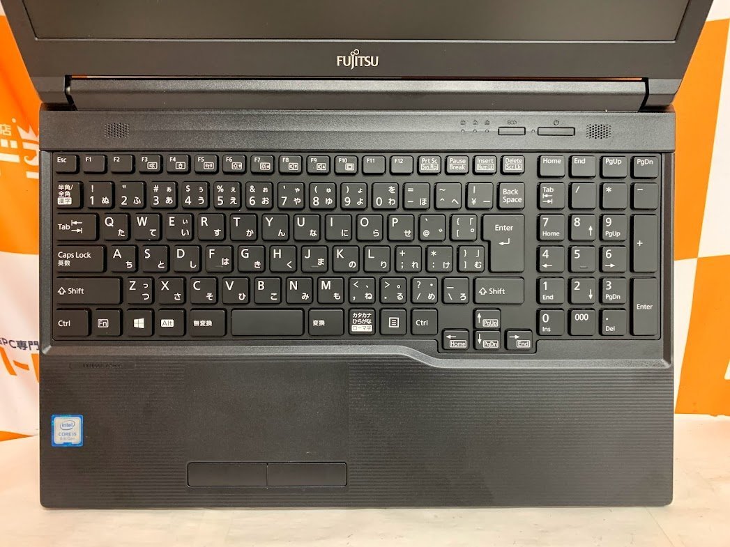 【ハード王】富士通 LIFEBOOK A579/B FMVA64003 /Corei5-8265U/8GB/ストレージ無/バイオス確認済み/3131-G32