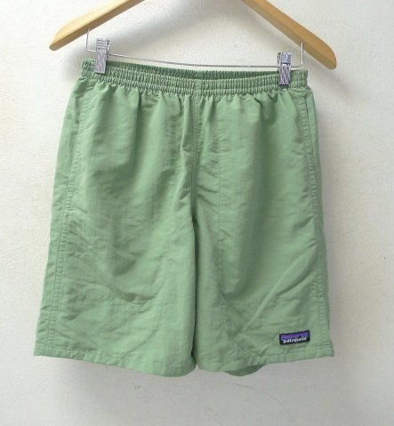 ◆◆国内正規 Patagonia パタゴニア 2019年製 MACH　美品 Baggies Longs-7 バギーズ ７インチ ショーツ 58034 サイズXS ライトグリーン系