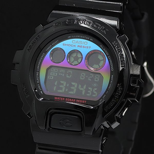 1円 稼働 新品同様 カシオ QZ Gショック DW-6900RGB バーチャルレインボー RGBシリーズ デジタル文字盤 メンズ腕時計 NBY0826 8717000STU
