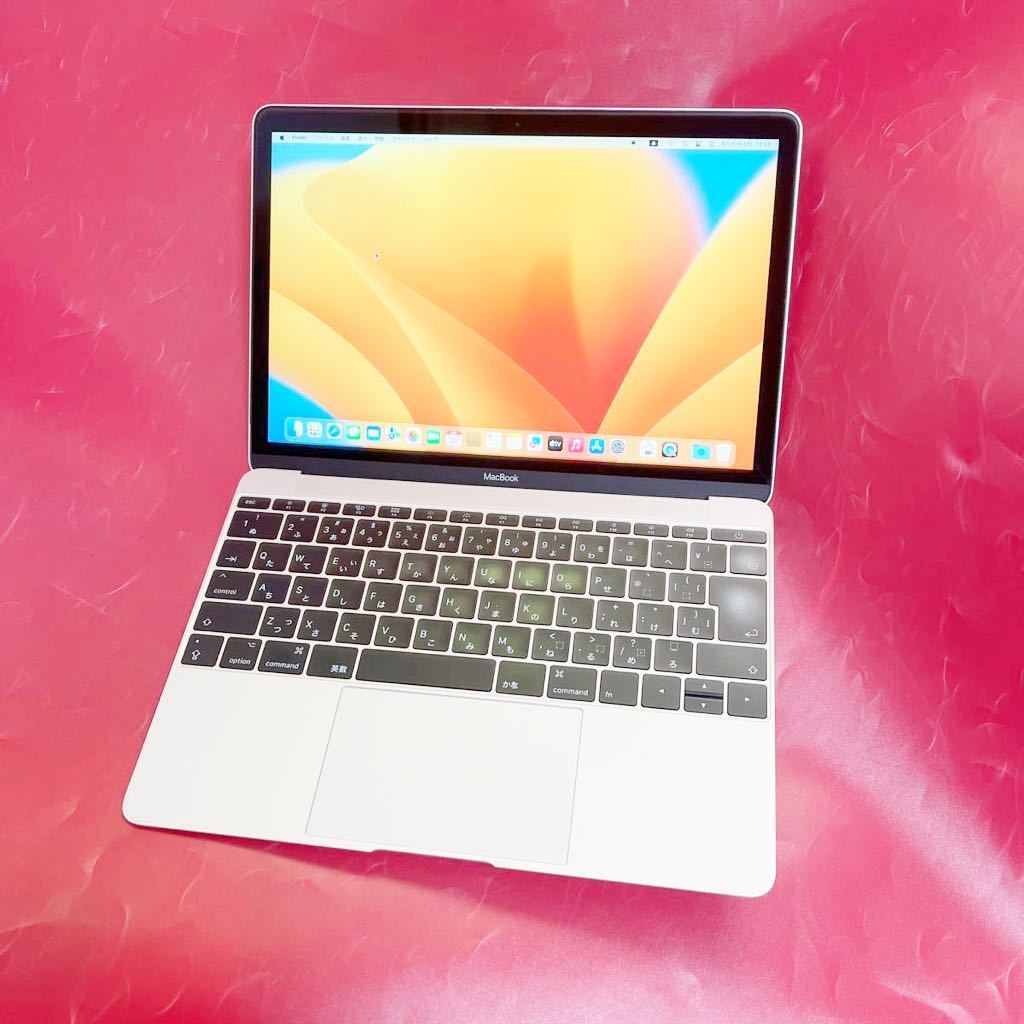 少し難あり 軽量1Kg弱 Macbook 2017 12-inch SSD256GB メモリ8GB Webカメラ SK2308-95