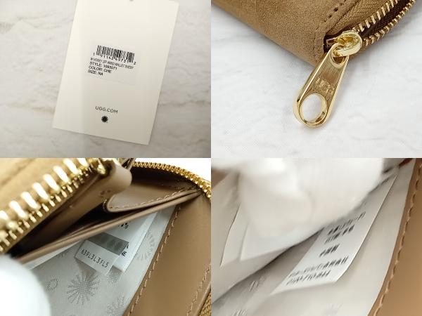 タグ付】UGG アグ W Honey zip arnd wallet sheep ファーロゴ ラウンド 