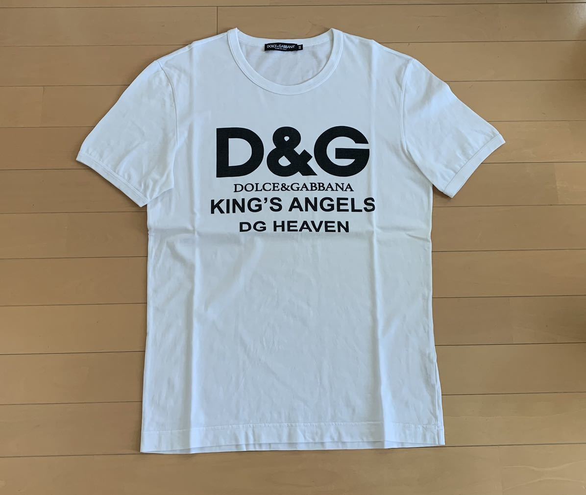 ドルチェ&ガッバーナ DG 白 フロントロゴ デザイン Tシャツ 半袖 綺麗