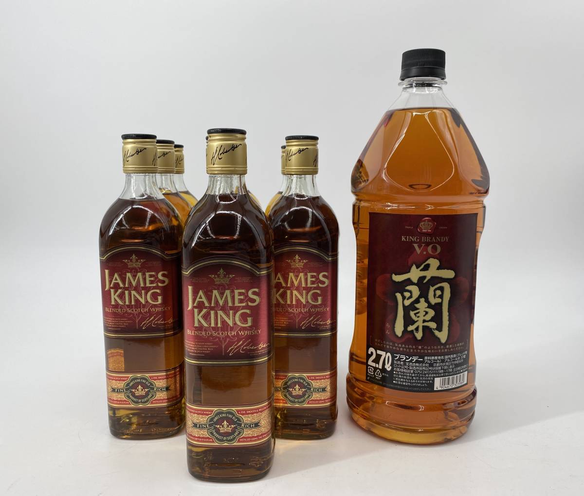 1円～】E-32 ジェームズキングレッドラベル700ml・キングブランデー