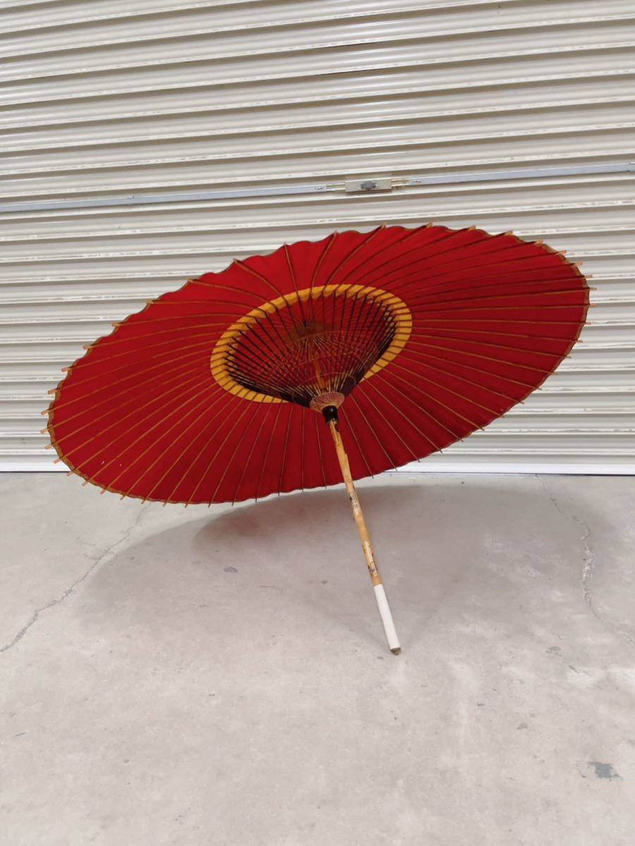 現状渡し 和傘 傘 昭和レトロ アンティーク 和装小物 番傘 インテリア  