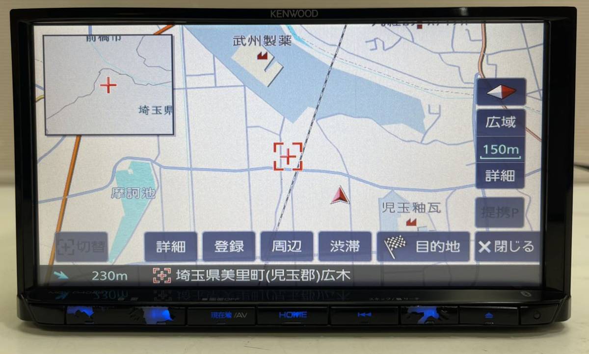 ケンウッド MDV-D404BT KENWOOD 地図データ2016 Kenwoodカーナビ 地図